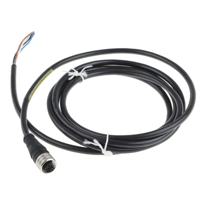 Brad from Molex Straight Female 4 way M12 to Unterminated Sensor Actuator Cable, 2m