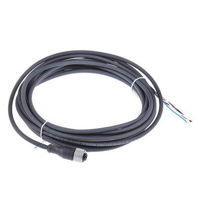 Telemecanique Sensors Straight Female 4 way M12 to Unterminated Sensor Actuator Cable, 5m