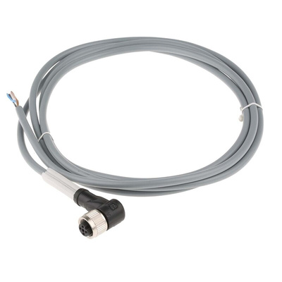 Pepperl + Fuchs Right Angle Female 4 way M12 to Unterminated Sensor Actuator Cable, 2m