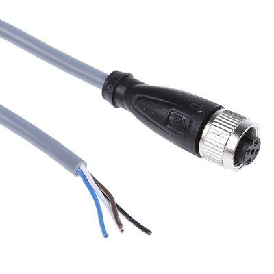 Pepperl + Fuchs Straight Female 4 way M12 to Unterminated Sensor Actuator Cable, 2m