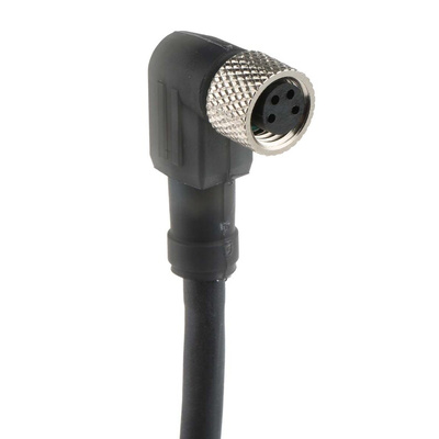 Telemecanique Sensors Right Angle Female 4 way M8 to Unterminated Sensor Actuator Cable, 2m