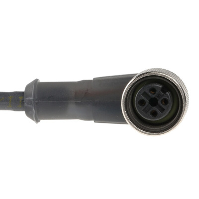 Telemecanique Sensors Right Angle Female 4 way M12 to Unterminated Sensor Actuator Cable, 10m