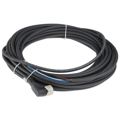 Telemecanique Sensors Right Angle Female 4 way M12 to Unterminated Sensor Actuator Cable, 10m