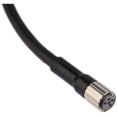 Omron Straight Female 4 way M8 to Unterminated Sensor Actuator Cable, 5m