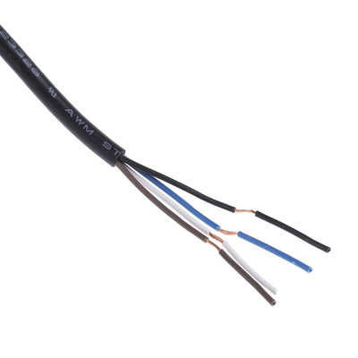 Omron Right Angle Female 4 way M12 to Unterminated Sensor Actuator Cable, 5m