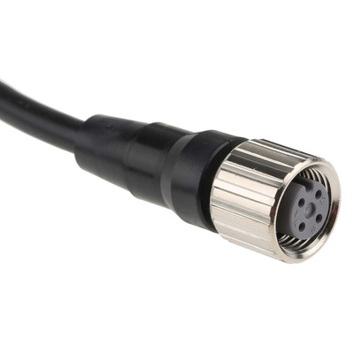 Omron Straight Female 4 way M12 to Unterminated Sensor Actuator Cable, 5m