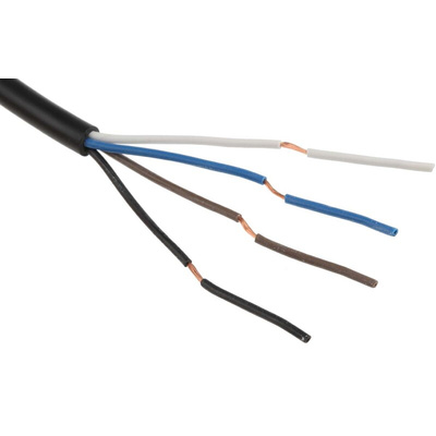 Omron Straight Female 4 way M12 to Unterminated Sensor Actuator Cable, 5m