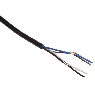 Omron Straight Female 4 way M12 to Unterminated Sensor Actuator Cable, 2m