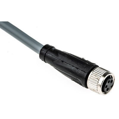 Pepperl + Fuchs Straight Female 4 way M8 to Unterminated Sensor Actuator Cable, 5m
