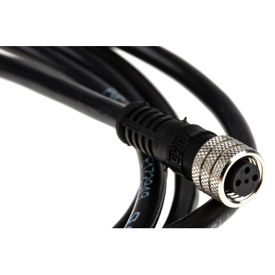 Brad from Molex Straight Female 3 way M8 to Unterminated Sensor Actuator Cable, 2m