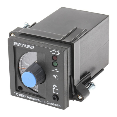 Tempatron 1/16 DIN On/Off Temperature Controller, 48 x 48mm, 1 Output Relay, 110 → 230 V ac Supply Voltage