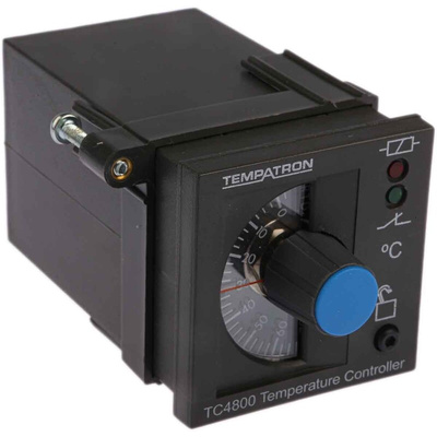 Tempatron 1/16 DIN On/Off Temperature Controller, 48 x 48mm Relay, 110 → 240 V ac Supply Voltage