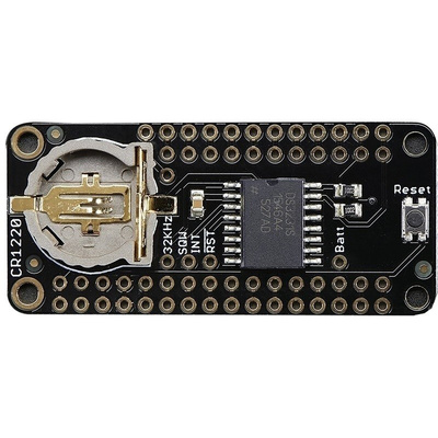 Adafruit 3028, FeatherWing Precision Real Time Clock (RTC) Add On Board for Feather Development Board