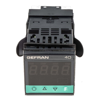 Gefran 40T48 Temperature Indicator, 48 x 48mm, 2 Output Relay, 100 → 240 V ac Supply Voltage