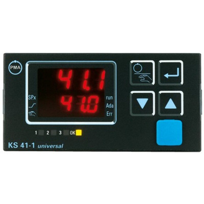P.M.A KS41 PID Temperature Controller, 48 x 96mm, 3 Output, 90 → 250 V ac Supply Voltage