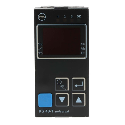 P.M.A KS40 Panel Mount PID Temperature Controller, 96 x 48mm, 3 Output, 90 → 250 V ac Supply Voltage