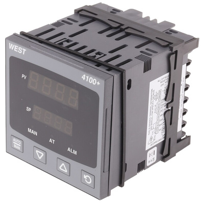 West Instruments P4100 PID Temperature Controller, 96 x 96 (1/4 DIN)mm, 1 Output Linear, 100 → 240 V ac Supply Voltage