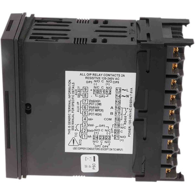 West Instruments P8100 PID Temperature Controller, 96 x 48 (1/8 DIN)mm, 1 Output Relay, 100 → 240 V ac Supply Voltage