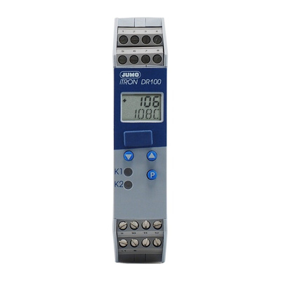 Jumo iTRON PID Temperature Controller, 109 x 22.5mm, 2 Output Relay, 20 → 53 V ac/dc Supply Voltage