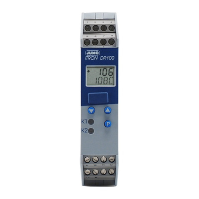 Jumo iTRON PID Temperature Controller, 2 Output Relay, 110 → 240 V ac Supply Voltage