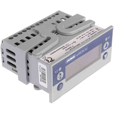Jumo eTRON Panel Mount Thermostat, 2 Output 2 Relay, 230 V ac Supply Voltage