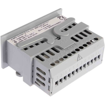 Jumo eTRON Panel Mount Thermostat, 2 Output 2 Relay, 230 V ac Supply Voltage