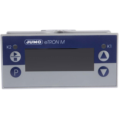 Jumo eTRON Panel Mount Thermostat, 2 Output 2 Relay, 230 V ac Supply Voltage
