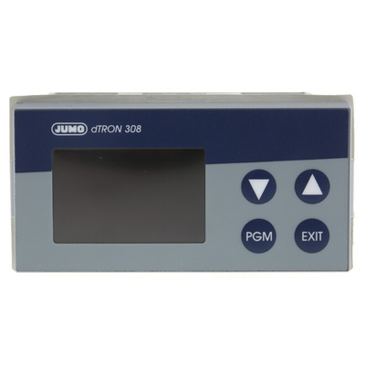 Jumo dTRON PID Temperature Controller, 96 x 48 (1/8 DIN)mm, 4 Output Logic, Relay, 110 → 240 V ac Supply Voltage