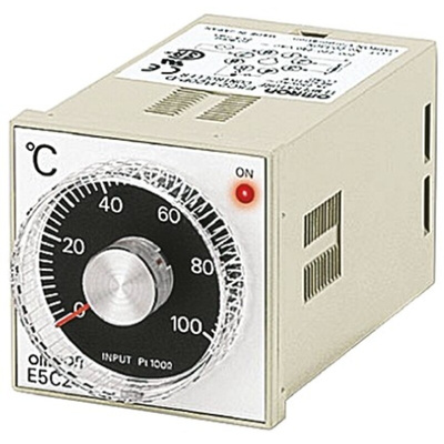 Omron E5C2 On/Off Temperature Controller, 48 x 48mm, 100 → 240 V ac Supply Voltage