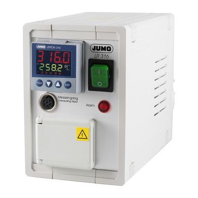 Jumo dTRON PID Temperature Controller, 170 x 108mm Analogue Input, 3 Output Relay, 230 V ac Supply Voltage PID