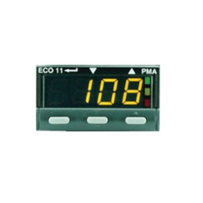 P.M.A ECO 11 PID Temperature Controller, 48 x 24 (1/32 DIN)mm, 2 Output Relay, SSR, 90 → 264 V ac Supply Voltage