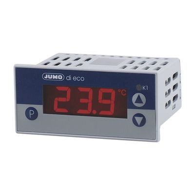 Jumo di eco Panel Mount On/Off Temperature Controller, 76 x 36mm, 1 Output 1 Relay, 230 V ac Supply Voltage