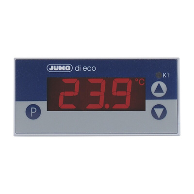 Jumo di eco Panel Mount On/Off Temperature Controller, 76 x 36mm, 1 Output 1 Relay, 230 V ac Supply Voltage