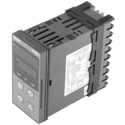 West Instruments P8100 PID Temperature Controller, 96 x 48 (1/8 DIN)mm, 1 Output Relay, 24 → 48 V ac/dc Supply