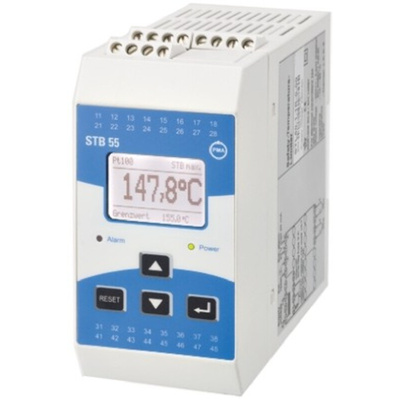 P.M.A STB 55 Temperature Limiter, 100 x 50mm Relay, 230 V ac Supply Voltage ON/OFF