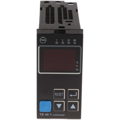 P.M.A TB 40-1 PID Temperature Controller, 96 x 48 (1/8 DIN)mm, 3 Output Relay, 90 → 250 V ac Supply Voltage