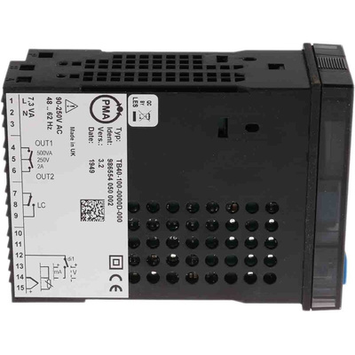 P.M.A TB 40-1 PID Temperature Controller, 96 x 48 (1/8 DIN)mm, 3 Output Relay, 90 → 250 V ac Supply Voltage
