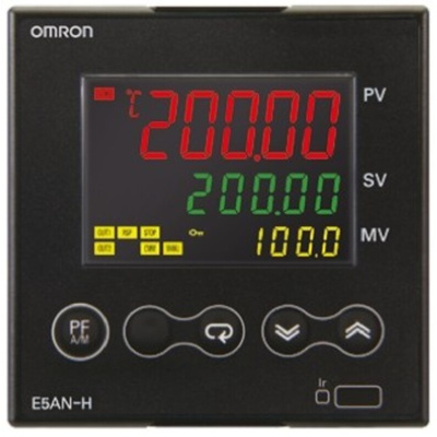 Omron E5AN PID Temperature Controller, 96 x 96mm, 1 Output Relay, 100 → 240 V ac Supply Voltage