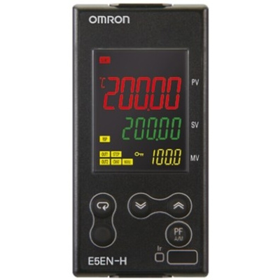Omron E5EN PID Temperature Controller, 48 x 96mm, 3 Output Relay, 100 → 240 V ac Supply Voltage