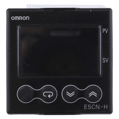 Omron E5CN PID Temperature Controller, 48 x 48 (1/16 DIN)mm, 2 Output Current, 24 V ac/dc Supply Voltage ON/OFF, PID