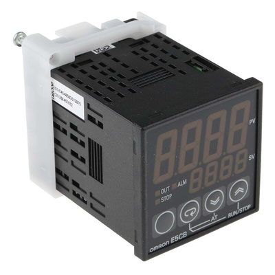 Omron E5CB PID Temperature Controller, 48 x 48mm, 1 Output: 1x Relay, 1x Logic, 100 → 240 V ac Supply Voltage