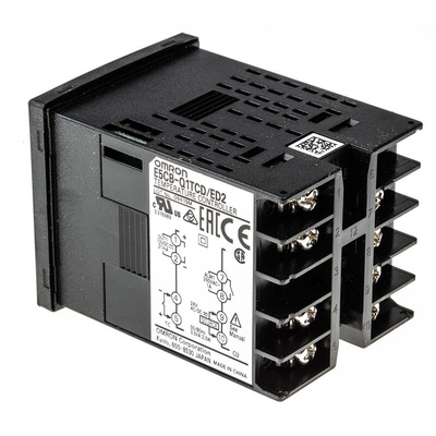 Omron E5CB PID Temperature Controller, 48 x 48mm, 1 Output: 1x Relay, 1x Logic, 24 V ac/dc Supply Voltage ON/OFF