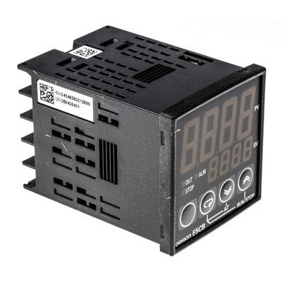 Omron E5CB PID Temperature Controller, 48 x 48mm, 1 Output: 1x Relay, 1x Logic, 24 V ac/dc Supply Voltage ON/OFF