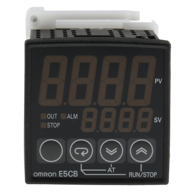 Omron E5CB PID Temperature Controller, 48 x 48mm, 1 Output Relay, 100 → 240 V ac Supply Voltage ON/OFF