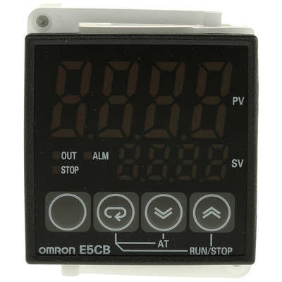 Omron E5CB PID Temperature Controller, 48 x 48mm, 1 Output Relay, 24 V ac/dc Supply Voltage ON/OFF
