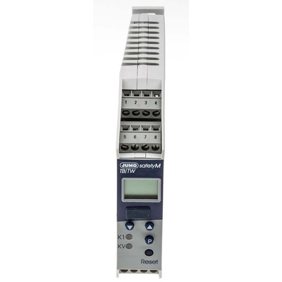 Jumo safetyM TB/TW Temperature Limiter 1 Input, 2 Output Relay, 20 → 30 V ac/dc Supply Voltage