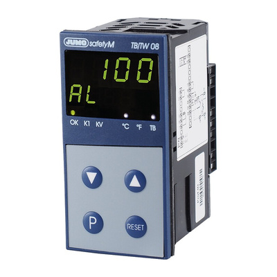 Jumo TB/TW 08 Temperature Limiter, 96 x 48mm 1 Input, 3 Output Analogue, 110 → 240 V ac Supply Voltage