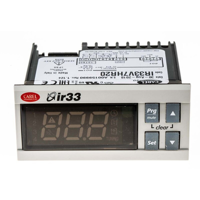 Carel IR33 Panel Mount PID Temperature Controller, 76.2 x 34.2mm, 1 Output Relay, 115 → 230 V ac Supply Voltage