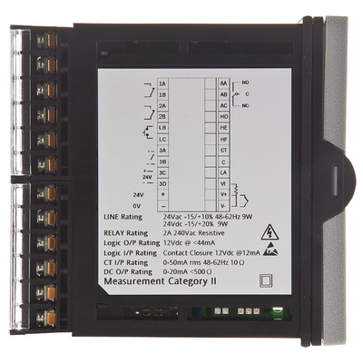 Eurotherm Piccolo P108 PID Temperature Controller, 48 x 96mm, 3 Output Logic, Relay, 24 V ac/dc Supply Voltage