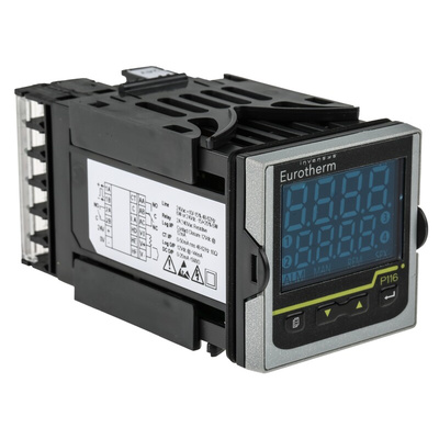 Eurotherm Piccolo P116 PID Temperature Controller, 48 x 48mm, 3 Output Logic, Relay, 24 V ac/dc Supply Voltage